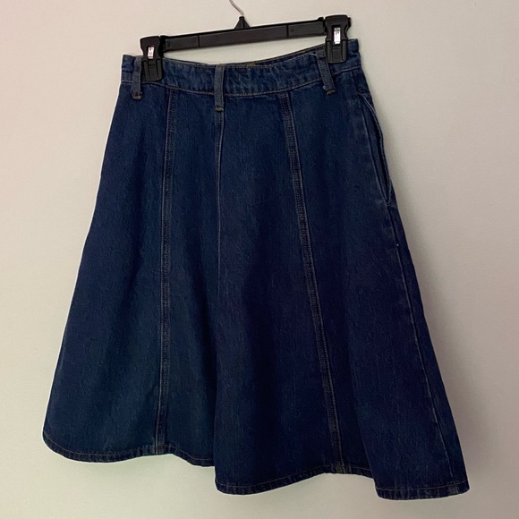 Moon River Denim Panel Circle Skirt Small - Picture 6 of 6